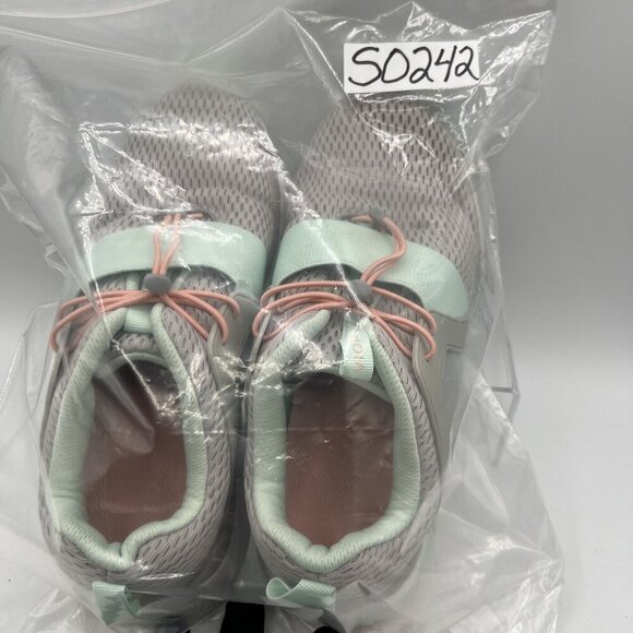 Vionic Berlin Womens 8.5  Gray Mint Mesh Athletic Slip On Sneakers Running Shoes - Picture 13 of 13